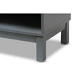 thumbnail image 7 of Baxton Studio Deirdre Modern and Contemporary Grey Wood 1-Drawer Nightstand, 7 of 7