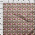thumbnail image 3 of oneOone Rayon Olive Green Fabric Florals Sewing Craft Projects Fabric Prints By Yard 56 Inch Wide, 3 of 4