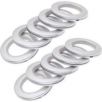 32 Pack Curtain Grommet, Home Sewing Depot Fast-Set Plastic,Inner Diameter 1-9/16"(40mm) Curtain Eyelet Rings Nanoscale Low Noise Roman Ring (Silver)