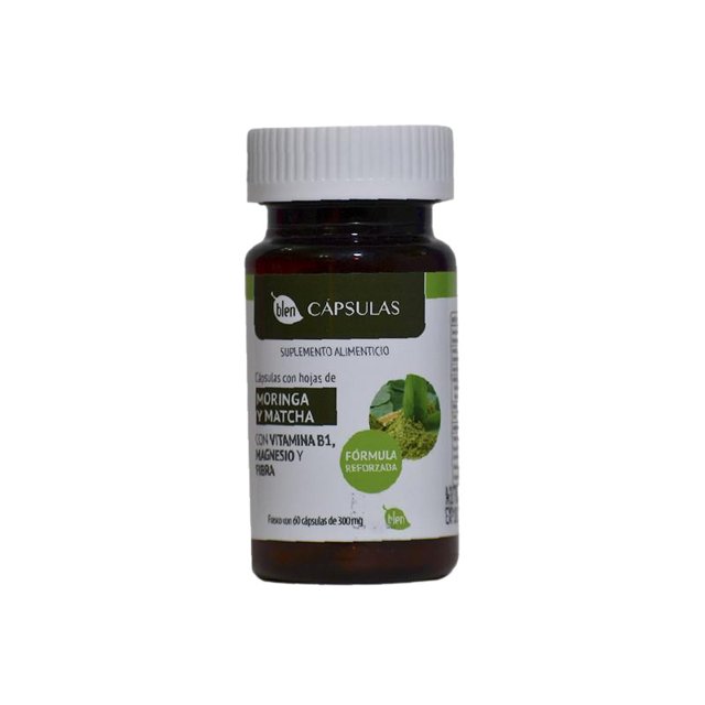 Frasco 60 Cápsulas Complejo Moringa Y Matcha Glucosa Blen Blen Moringa y Matcha