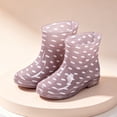 thumbnail image 2 of XUNKUSGA Womens Rain Boots Waterproof Anti-Slip Ankle Rain Boots Fashion Polka Dot Pull On Short Rain Boots for Daily Rainy Wear,8.5, 2 of 6