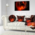 thumbnail image 3 of Designart Red Galactic Nebula on Black - Abstract Throw Pillow - 12x20, 3 of 5