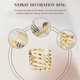 thumbnail image 5 of 10Pcs Hotel Napkin Ring Metal Napkin Buckle Christmas Wedding Gold, 5 of 5