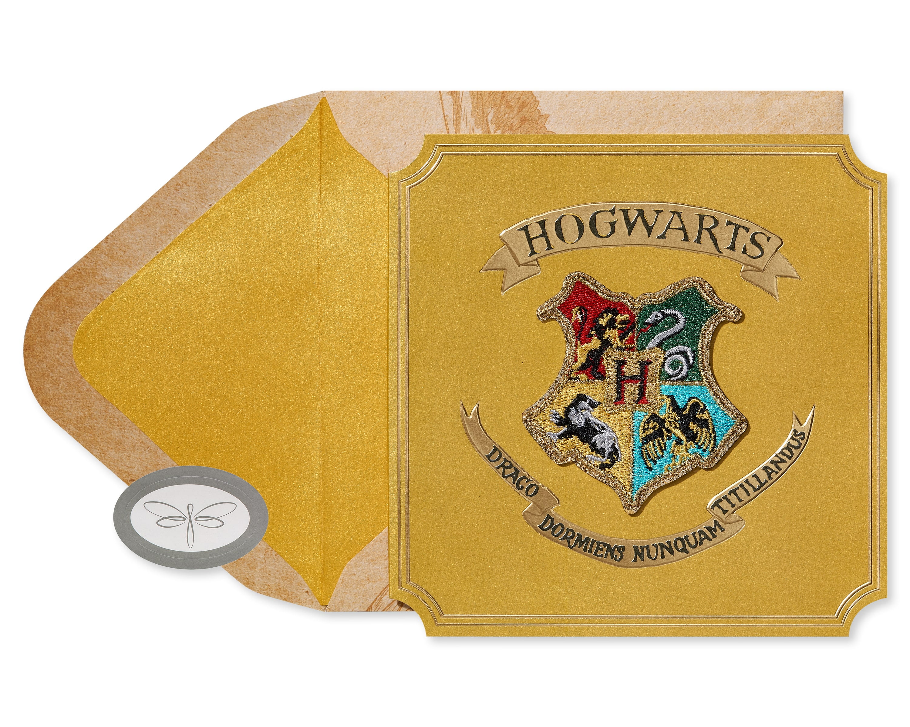 Papersong Premium Warner Brothers Harry Potter Birthday Card (Hogwarts Patch)