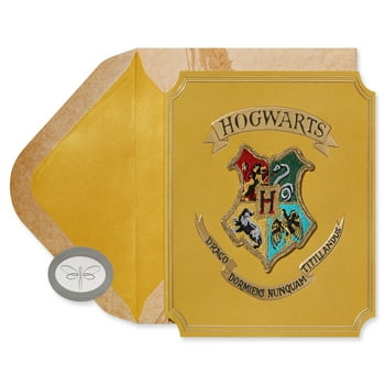 Papersong Premium Warner Brothers Harry Potter Birthday Card (Hogwarts Patch)