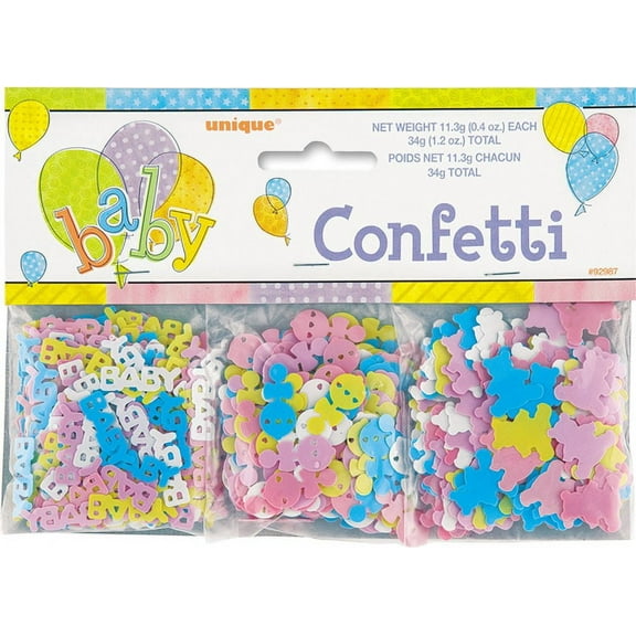 Various Confetti Value Pack, Multicolor, 3 Types