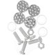 thumbnail image 4 of 1 juego de tornillos para matrícula de coche, clips para matrícula, sujetadores, accesorios de fijación para marco de matrícula, 4 of 5