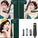 thumbnail image 5 of Combo rizador de aire caliente 3 en 1 para peinar y controlar el frizz, cepillo secador de pelo con iones negativos y voluminizador, 3 cepillos rizadores giratorios automáticos desmontables (negro)., 5 of 5