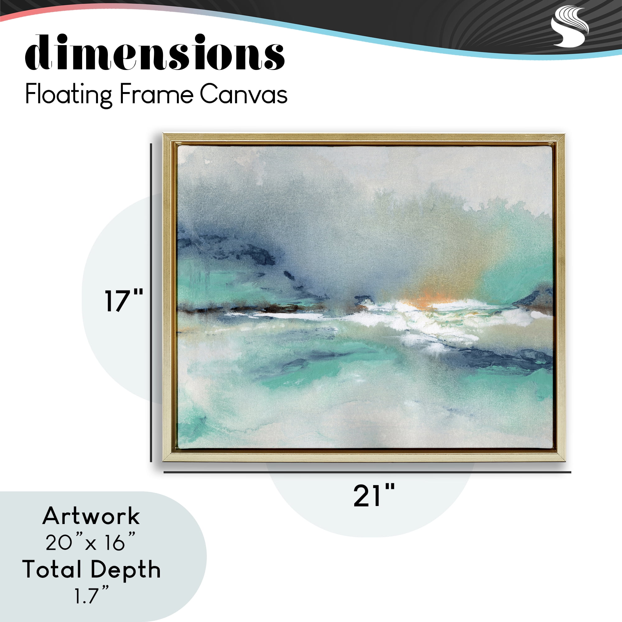 Stupell Industries Sun Bleached Crossing Gold Framed Floater Canvas Wall Art, design by NLS Design