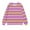 Pink, variant on Khunlpohl Crew Neck Sweatshirts for Kids Long Sleeve Striped Clothes Loose Casual Fashion Tops 1-12 Years