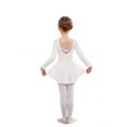 thumbnail image 4 of Arshiner Girls Ballet Leotards with Chiffon Dance Skirt Long Sleeve Crisscross Back Toddler Dance Outfit Combo, 4 of 7