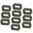 thumbnail image 4 of 10 piezas de correa de reloj de goma de silicona soporte de bucle pequeño Locker Keeper 10mm Verde negruzco Yuyangstore Guardián de goma de silicona, 4 of 7