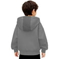 thumbnail image 5 of Bosanter Boys Balaclava Hoodie Zipper Unisex Thermal Insulated Wind Resistant for Snowboarding Skiing Hiking in Extreme Cold Outdoor Adventure Jacket, Dark Gray 6-7Y, 5 of 6