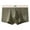 Army Green, variant on snilers Mens Trunks Underwear Comfortable Stretch Boxer Briefs Short Leg Covered Band Boxers Color Block Underpants