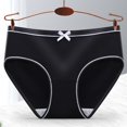 thumbnail image 1 of Mujer hilo raya algodón inferior mediados cintura calzoncillos Gao Jiahui unisex, 1 of 2