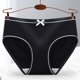 thumbnail image 1 of Mujer hilo raya algodón inferior mediados cintura calzoncillos Gao Jiahui unisex, 1 of 2