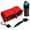 Red, variant on Microfiber Waffle Pattern Tri-fold Golf Towel, Brush Tool Kit with Club Groove Cleaner, Retractable Extension Cord, Clip and Pouch