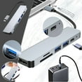 thumbnail image 2 of Usb Computer Network Adapters 6In1 Typec Network Hub Multisplitter Adapter with + Pd + Sd + Tf + Usb3.0 + Usb2.0 for Pc Computer Accessories Computer Accessories for Desk, 2 of 9