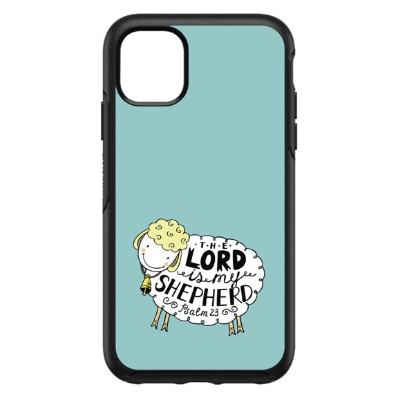 DistinctInk Custom SKIN / DECAL compatible with OtterBox Symmetry for iPhone 11 Pro MAX (6.5" Screen) - Psalm 23 - The Lord is My Shepherd
