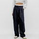 thumbnail image 1 of WILLBEST Pantalones Casuales de Verano para Mujer, con Rayas, Cintura Alta, Patchwork, Bolsillos Colgantes, Pierna Recta, Pantalones de Traje Casuales para Mujer Moderna Mediana, 1 of 7
