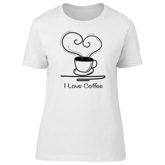 I Llove Coffee, Heart Quote Tee Men's -Image by Shutterstock