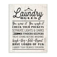thumbnail image 4 of The Stupell Home Decor Collection Black on White Washed Texture Laundry Rules Typography with Icons Wall Plaque Art, 10 x 15, 4 of 5