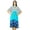 MultiColor, variant on Bimba Womens Printed Drawstring Caftan Home Wear Cover Up Kaftan Night Gown