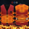 thumbnail image 2 of Tbopshirt Heated Vest,Winter Coats for Women,Unisex Winter Sleeveless 6 Heating USB Electric Heating Tank Top, 2 of 9