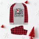 thumbnail image 1 of Pijama familiar europeo con estampado navideño de moda, traje para padres e hijos, blusa y pantalones de poliéster para mujer, 1 of 3