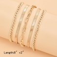thumbnail image 3 of LAICAIW Gold Bracelets for Women Chunky Chain Bracelets for Girls Stackable Bangle Bracelets Paperclip Link Bracelets Gifts for Birthday Valentines Day, 3 of 7