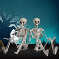 thumbnail image 3 of Decoración hogareña Decoraciones de esqueleto de Halloween Calavera Novia Novio Decoración colgante yeacher  tipo 3, 3 of 7