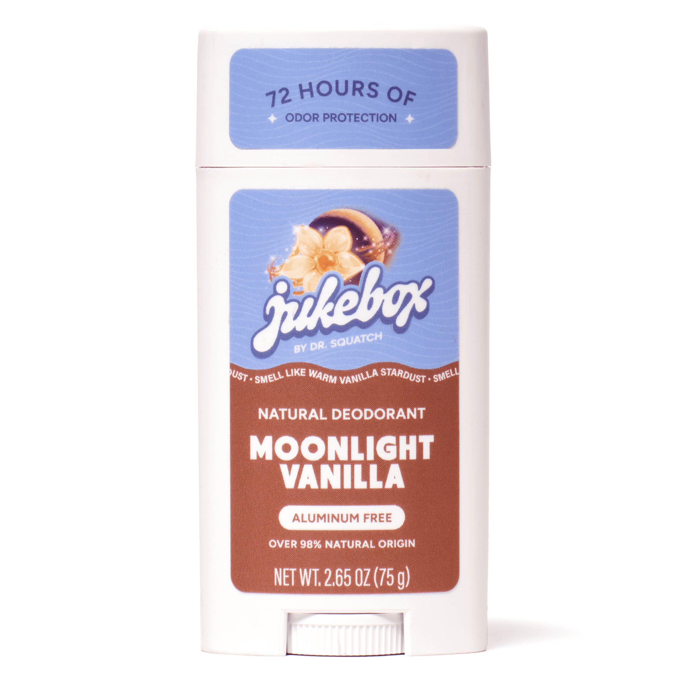 Jukebox Womens Aluminum Free Deodorant Stick, Natural Deodorant for Women, Moonlight Vanilla, 2.65 Oz