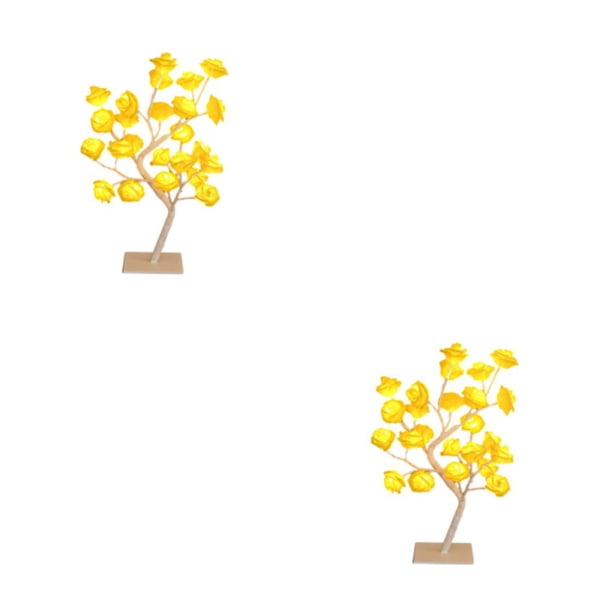 Yuarrent Cuerdas de luces LED - Luces de árbol de rosas simuladas - Luces de decoración de habitaciones de ambiente elegante Accesorios de Type6 NO6