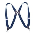 thumbnail image 4 of Casual Men Suspenders Elastic Hooks Button Y Shaped Adults Back Belt Heavy Duty Dark Blue, 4 of 8
