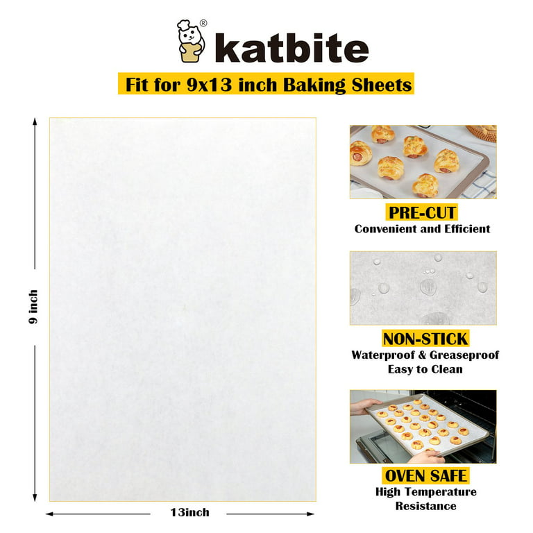 Katbite 265pcs 10x15 Inches Parchment Paper Sheets, Heavy Duty Unbleached Baking Paper, Size: 10 x 15, Brown