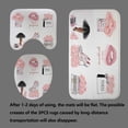 thumbnail image 4 of 4PCS Gold Glitter Hello Gorgeous Shower Curtain Sets, Watercolor Pink Floral Black and White Striped Perfume Makeup Modern Fashion Women Bathroom Decor, Non-Slip Bath Mat Toilet Rug, Hibiscus, 4 of 7