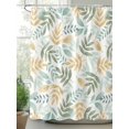 thumbnail image 2 of Fsddascl Leaf Shower Curtain Set - 72" x 78" Washable Bathtub Curtain with 12 Hooks, Retro Sage Green Multicolors Tree Branch Plant Waterproof Fabric Stall Shower Curtains for Bathroom/Bathtub Décor, 2 of 6