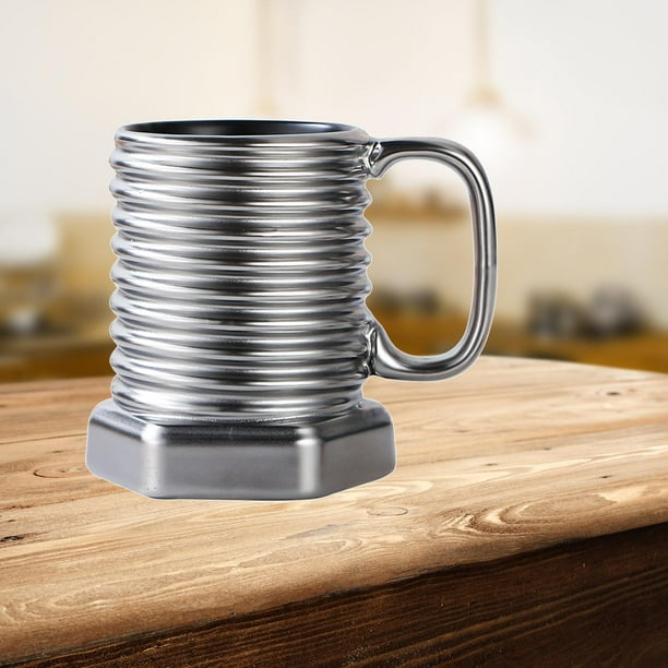 Tazas de Cafe de Cerámica BLESIY Taza con Forma de Tornillo 301 Ml