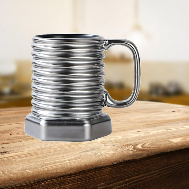 Tazas de Cafe de Cerámica BLESIY Taza con Forma de Tornillo 301 Ml
