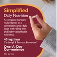 thumbnail image 5 of Celebrate Vitamins CelebrateONE Multivitamin with Iron Capsules Bariatric Once Daily 45 mg Iron Gluten Free Sugar Free Unflavored 30 Count, 5 of 8