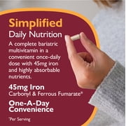 Celebrate Vitamins CelebrateONE Multivitamin with Iron Capsules Bariatric Once Daily 45 mg Iron Gluten Free Sugar Free Unflavored 30 Count