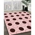 thumbnail image 3 of Ahgly Company Machine Washable Indoor Rectangle Transitional Light Rose Pink Area Rugs, 2' x 5', 3 of 7