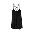 thumbnail image 3 of Ropa Playa Ocean Pacific para Mujer Vestido Cuello Redondo Sin Manga Tirante Cruzado Negro Talla M, 3 of 4