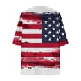 thumbnail image 5 of UVEASISHA Womens 4th of July Cardigan 3/4 Sleeve Plus Size Cardigans for Women Novelty American Flag Printed Kimono Jackets Flowy Chiffon Coverups Multicolor S, 5 of 6