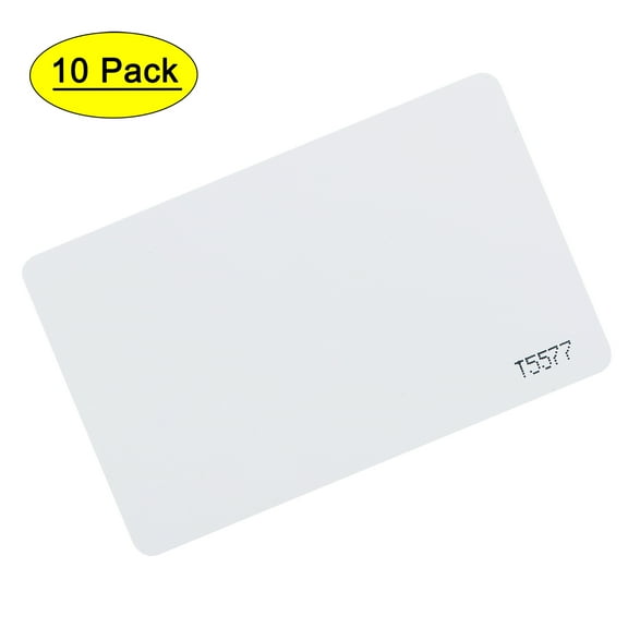 Uxcell 125KHz T5577 Rewritable RFID Proximity ID Card 0.8mm Thick White 10 Pack