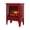 Red, variant on 18 inch Freestanding Electric Fireplace Stove Heater with 3D Flame Effect, Antique Black, Space Saving for Small Living Room