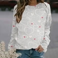 thumbnail image 1 of DPTALR Women's Printed Long Sleeve Round Neck Ladies Sweatshirt Tops Blouse, 1 of 3