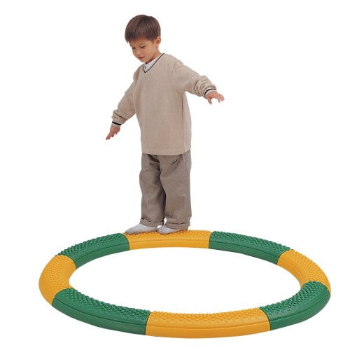 Constructive Playthings Kids Curved Sensory Balance Board Set, 8 pcs