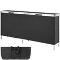 thumbnail image 5 of KFFKFF Extended Foldable Bar Stand - Versatile Podium Table, 111 lbs, Aluminum + MDF Board + Oxford Cloth, Silver and Brown, 5 of 9