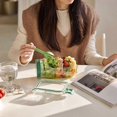 thumbnail image 4 of New Salad Pod with Sauce Dressing Container, Vertical Layering Salad Pod with Built-in Bowl, Portable Leakproof All-in-One Salad Lunch Box, 4 of 5